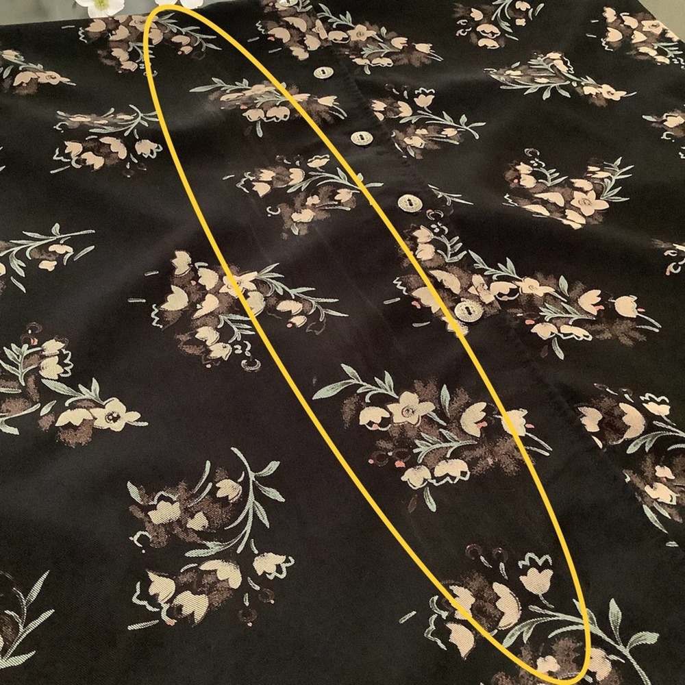 Vintage Sleeveless Long Button Front Floral Print Safari Dress Rayon Buckle Back - Picture 11 of 16